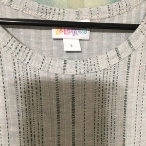 LuLaRoe Dresses - 💥Price Firm💥Lularoe Ribbed Grey/Green Maria LuLaRoe Dresses - 💥Price Firm💥Lularoe Ribbed Grey/Green Maria